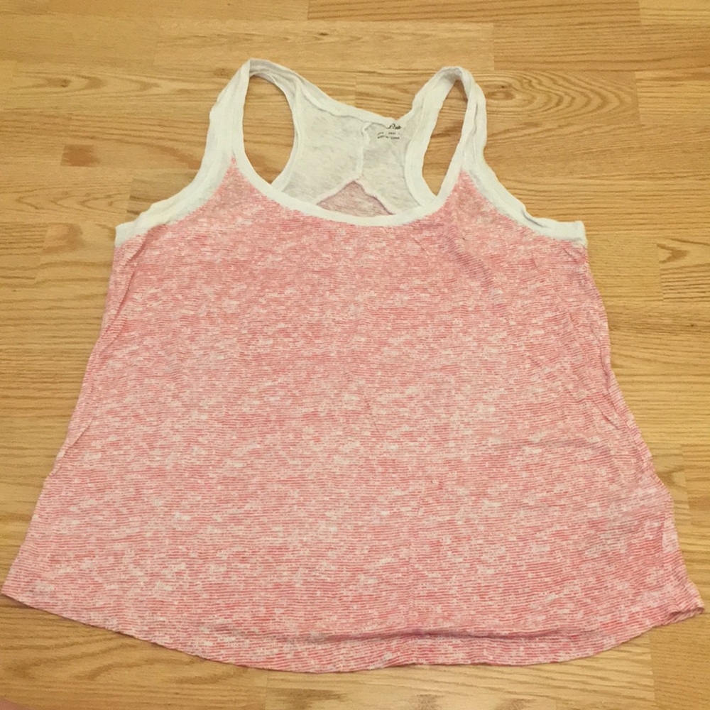 Striped racer back tank